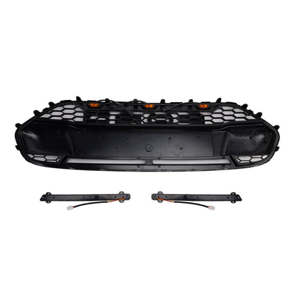 Griglia paraurti anteriore nera Ford Transit Connect 2014-2018 con LED