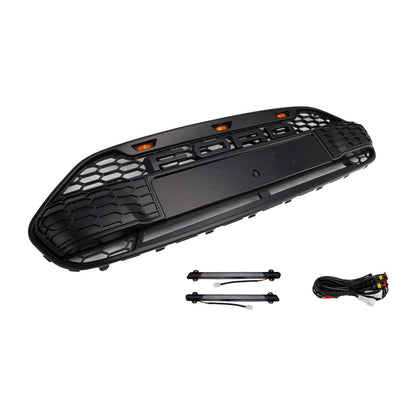 Griglia paraurti anteriore nera Ford Transit Connect 2014-2018 con LED