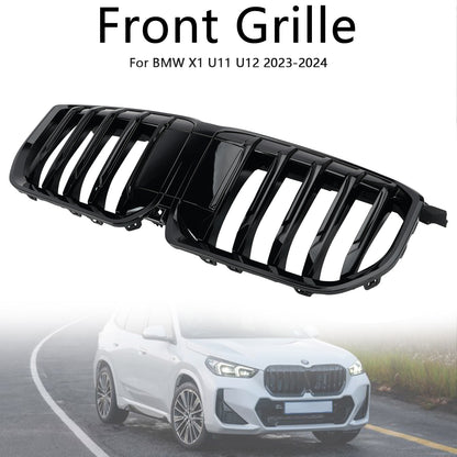 Griglia anteriore a rene per paraurti anteriore BMW X1 U11 U12 2023-2024 nera lucida