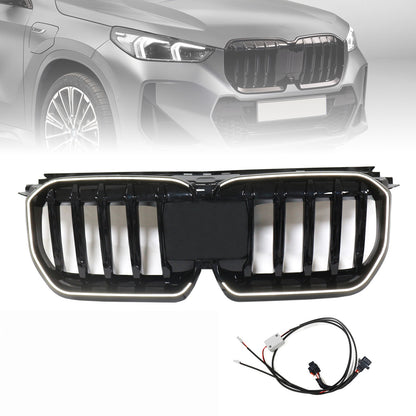 2023-2024 per BMW X1 U11 U12 Grilla a paraurti anteriore nero lucido