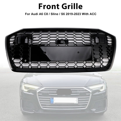 Griglia anteriore a nido d'ape in stile RS6 Audi A6 S6 W/ACC 2019-2023