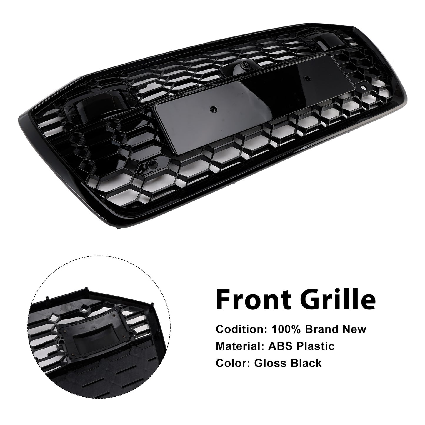 Griglia anteriore a nido d'ape in stile RS6 Audi A6 S6 W/ACC 2019-2023