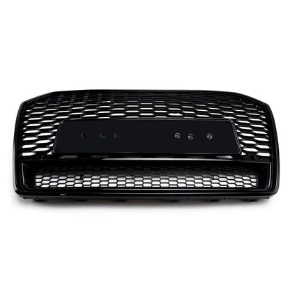 Griglia della griglia anteriore della maglia del favo di stile di Audi A6 S6 C7 C7PA RS6 2016-2018 nera