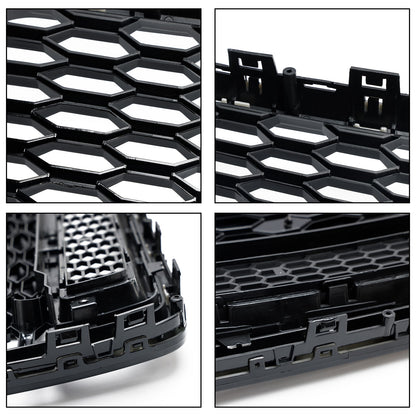 Griglia della griglia anteriore della maglia del favo di stile di Audi A6 S6 C7 C7PA RS6 2016-2018 nera