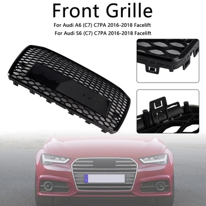 Griglia anteriore a nido d‘ape Audi S6 (C7) C7PA Facelift 2016-2018 Stile RS6