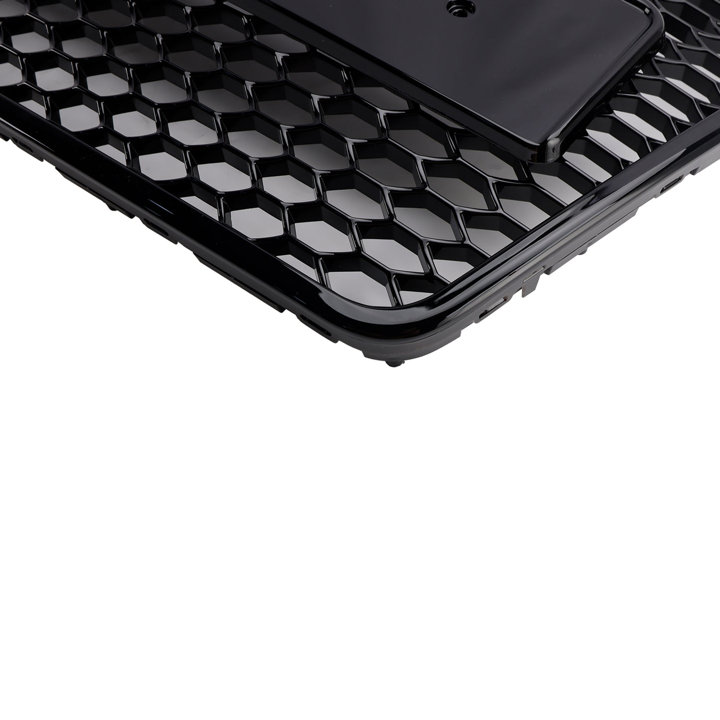 Griglia paraurti anteriore a nido d'ape nera Audi A6 C6 Facelift 2008-2011