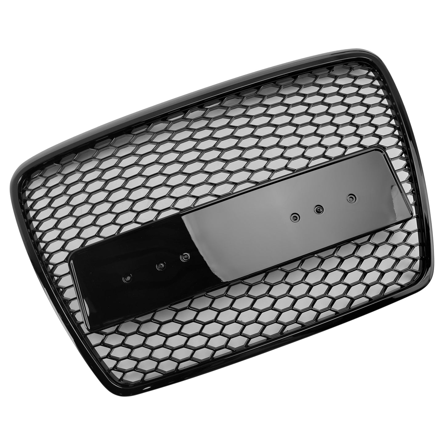 Griglia paraurti anteriore a nido d'ape nera Audi A6 C6 Facelift 2008-2011