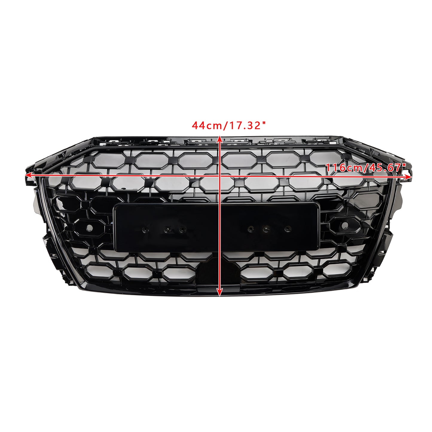 Griglia sostitutiva nera a nido d'ape per paraurti anteriore stile Audi A3/A3 Sline/S3 RS3 2020-2024