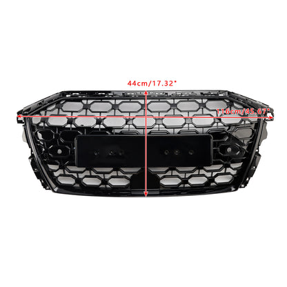 Griglia sostitutiva nera a nido d'ape per paraurti anteriore stile Audi A3/A3 Sline/S3 RS3 2020-2024