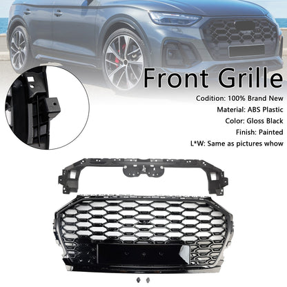 Griglia paraurti anteriore Audi Q5 2021-2025 griglia a nido d'ape e copertura fendinebbia