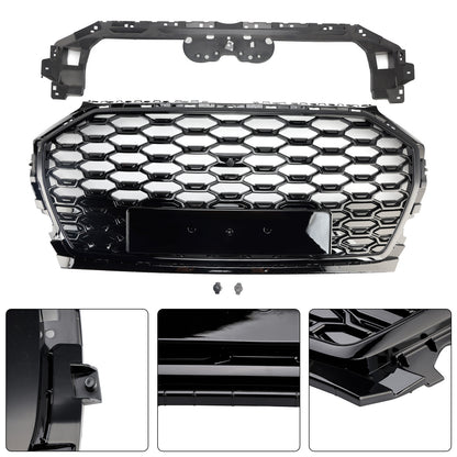 Griglia paraurti anteriore Audi Q5 2021-2025 griglia a nido d'ape e copertura fendinebbia
