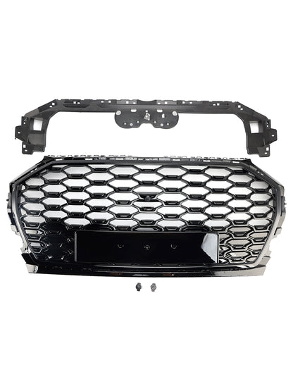 Griglia paraurti anteriore Audi Q5 2021-2025 griglia a nido d'ape e copertura fendinebbia