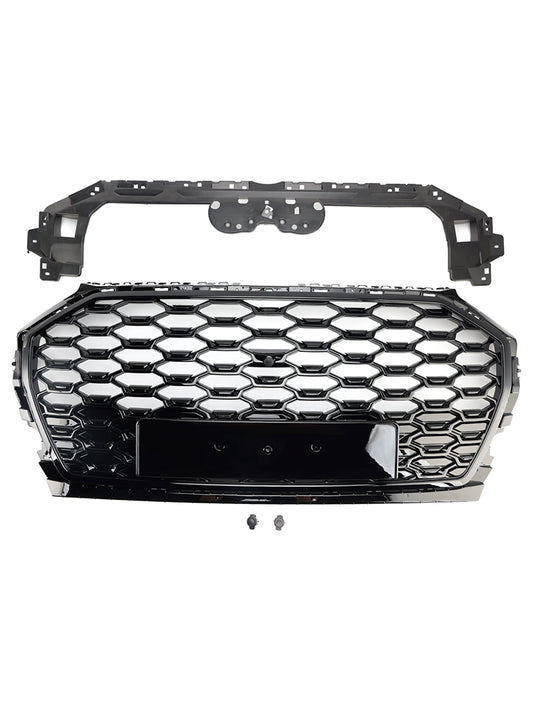Griglia paraurti anteriore Audi Q5 2021-2025 griglia a nido d'ape e copertura fendinebbia