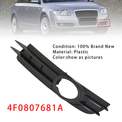 Griglia di copertura del fendinebbia lato sinistro per Audi A6 C6 2005-2008 4F0807681A