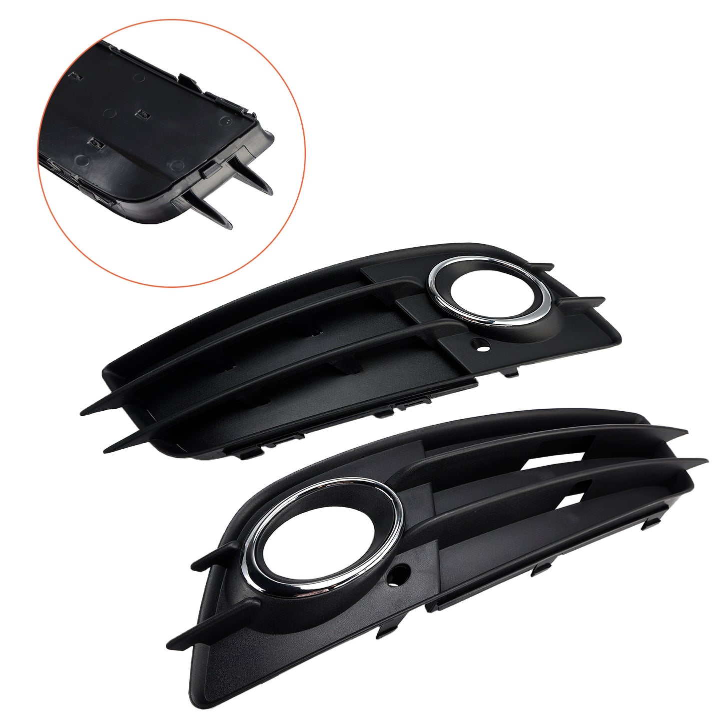 Griglia di copertura fendinebbia sinistra e destra per Audi A4 B8 S-Line S4 2008-2012