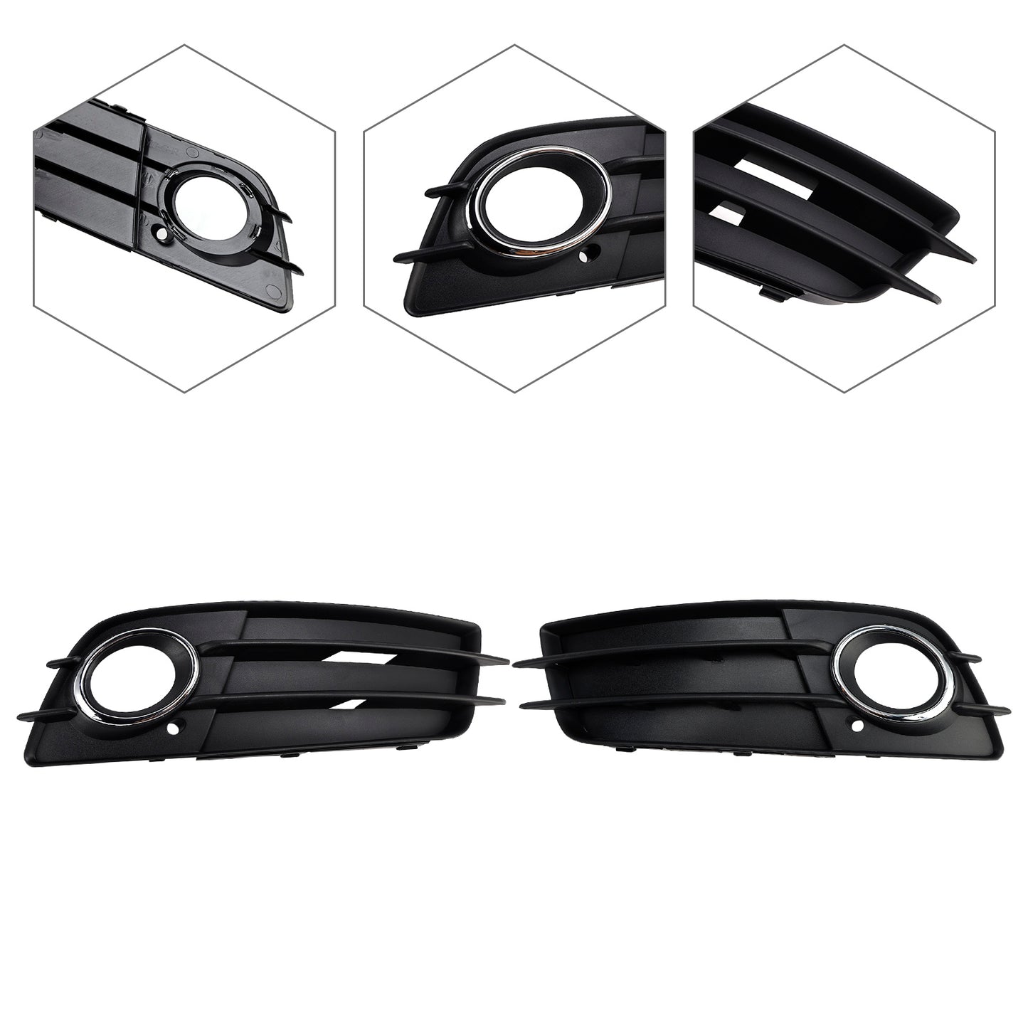 Griglia di copertura fendinebbia sinistra e destra per Audi A4 B8 S-Line S4 2008-2012