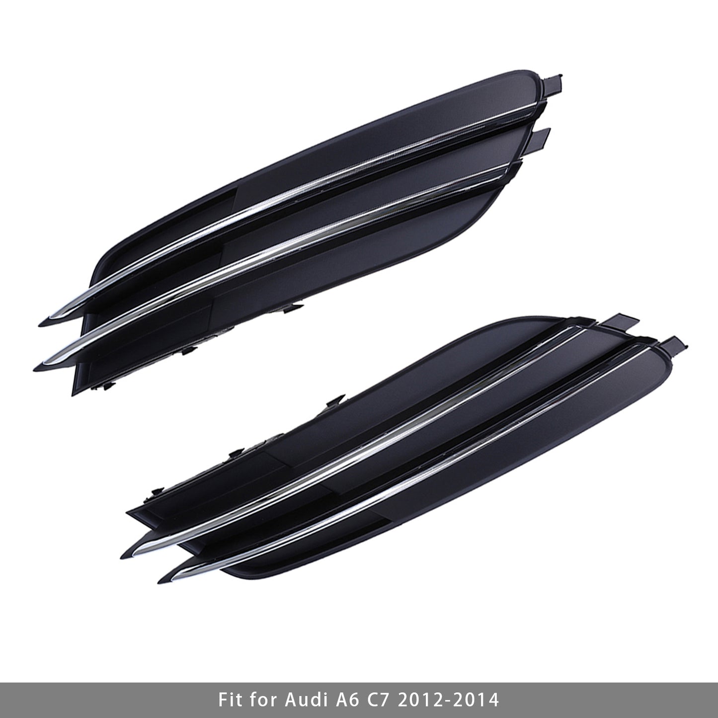 2011-2014 Audi A6 C7 1 coppia di griglie di copertura fendinebbia paraurti anteriore