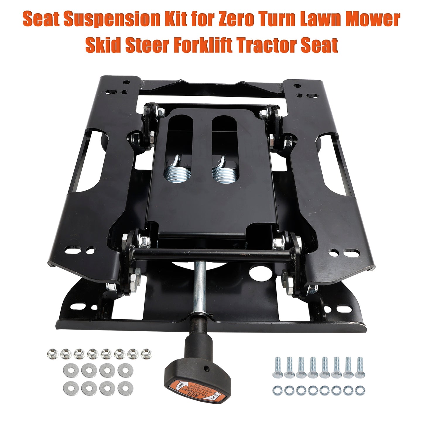 Kit di sospensione del sedile per trattore, tosaerba, carrello elevatore e minipala con raggio di sterzata zero