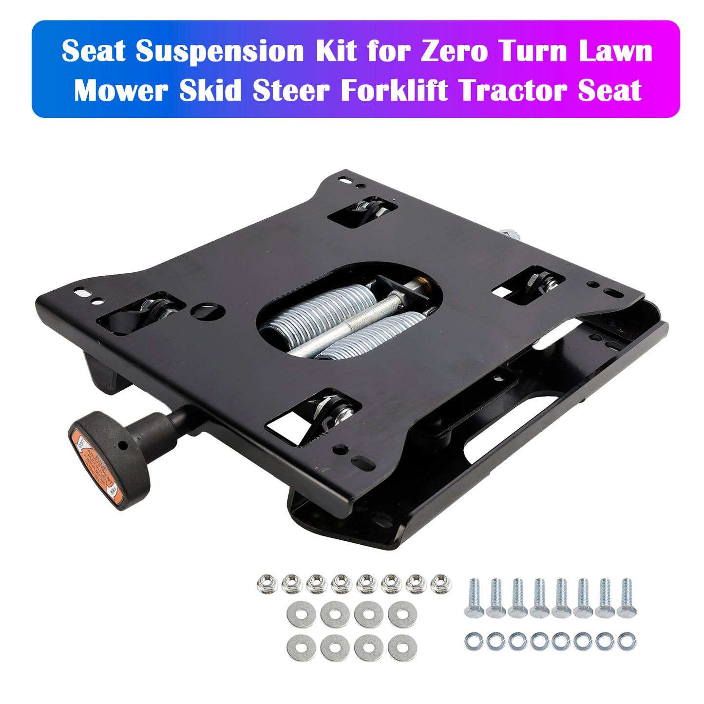 Kit di sospensione del sedile per trattore, tosaerba, carrello elevatore e minipala con raggio di sterzata zero
