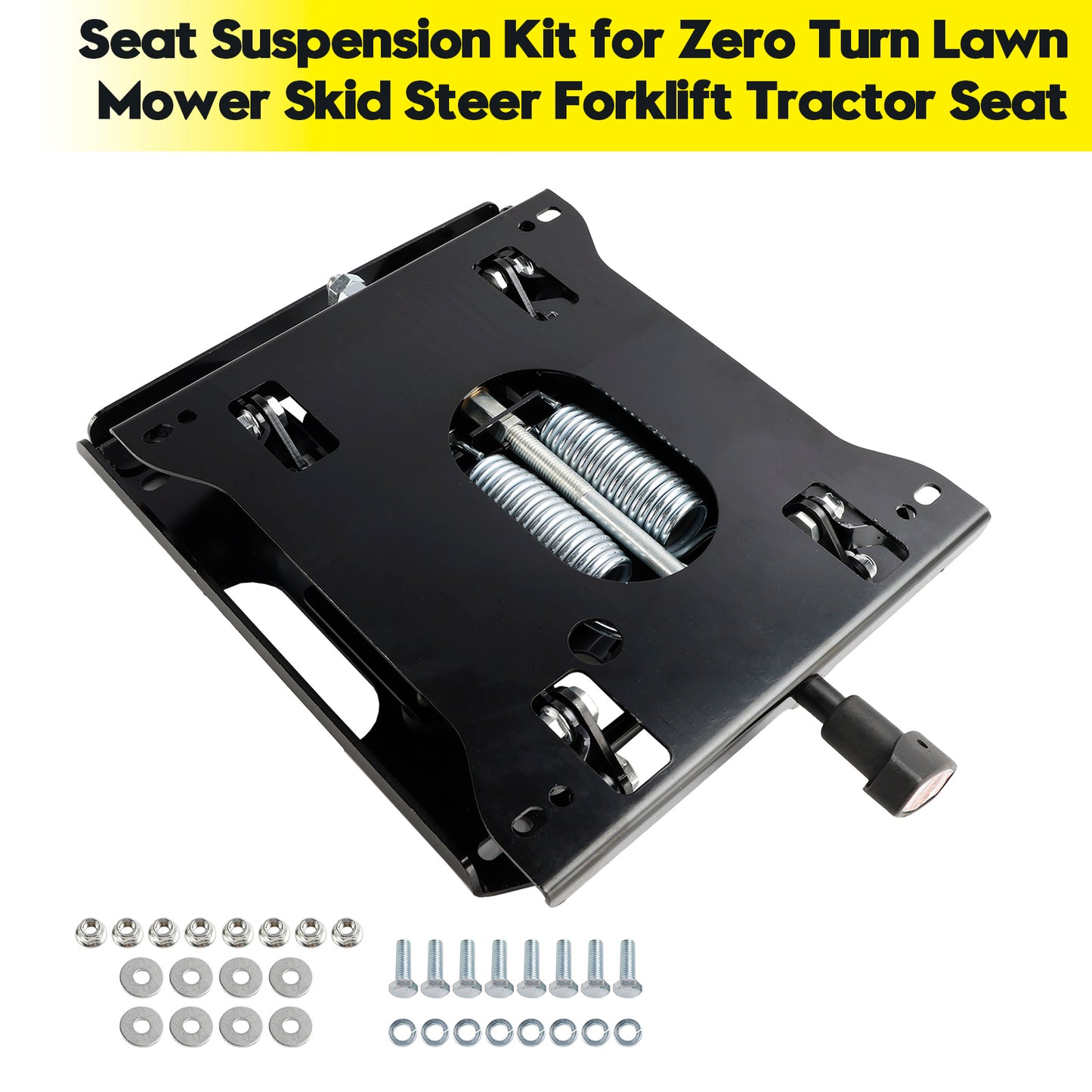 Kit di sospensione del sedile per trattore, tosaerba, carrello elevatore e minipala con raggio di sterzata zero