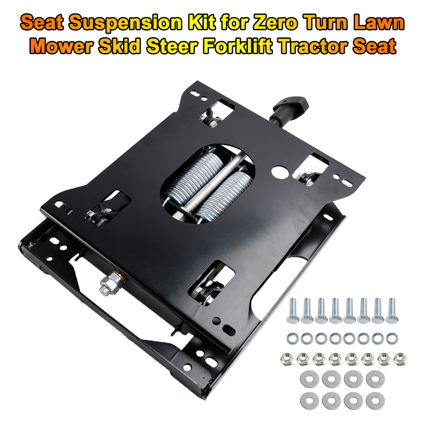 Kit di sospensione del sedile per trattore, tosaerba, carrello elevatore e minipala con raggio di sterzata zero