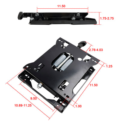 Kit di sospensione del sedile per trattore, tosaerba, carrello elevatore e minipala con raggio di sterzata zero