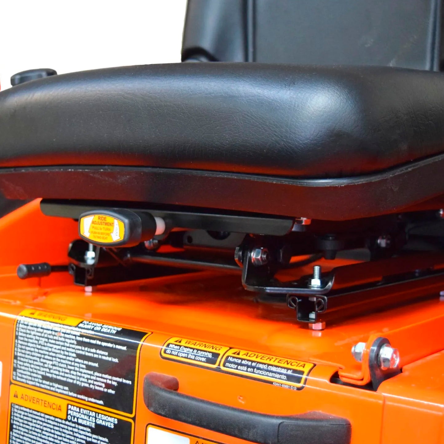 Kit di sospensione del sedile per trattore, tosaerba, carrello elevatore e minipala con raggio di sterzata zero