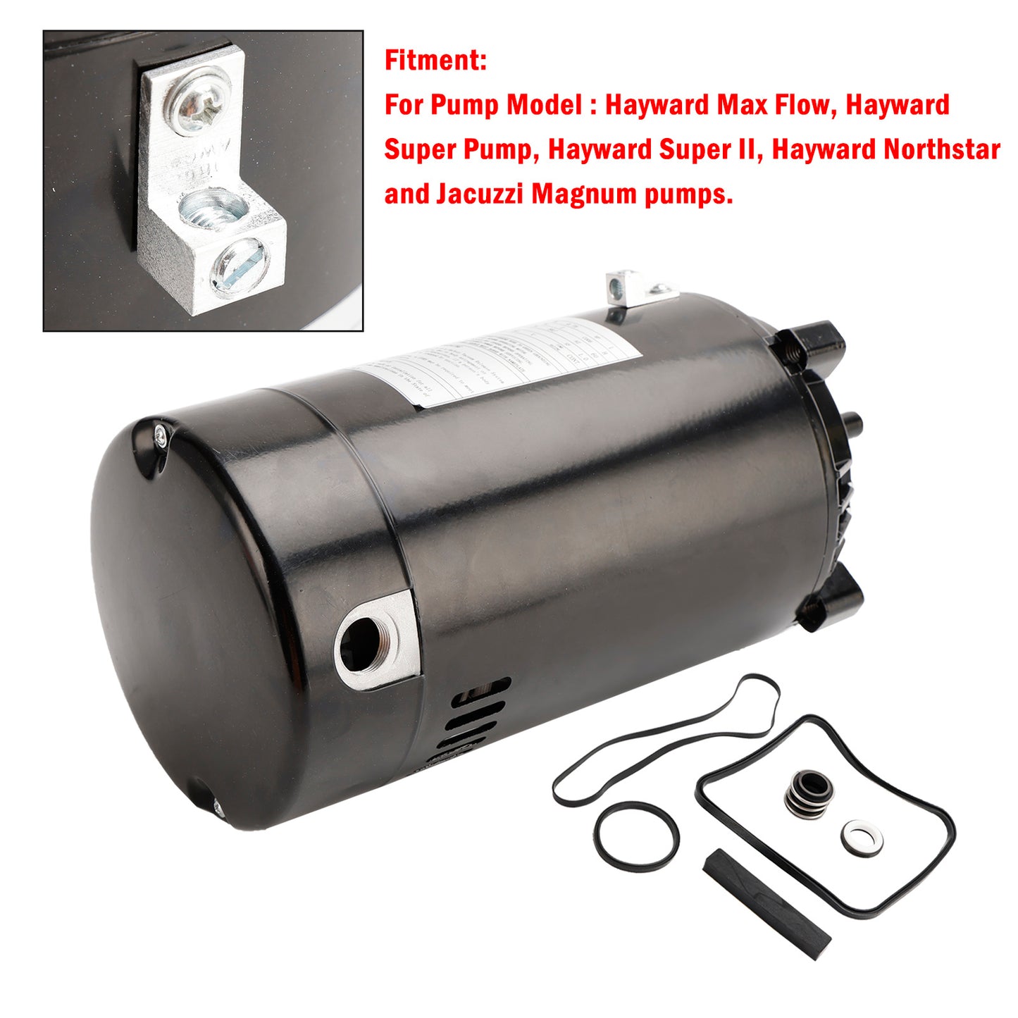 Kit di sostituzione del motore e della guarnizione della pompa della piscina UST1102 per la super pompa Hayward Max Flow