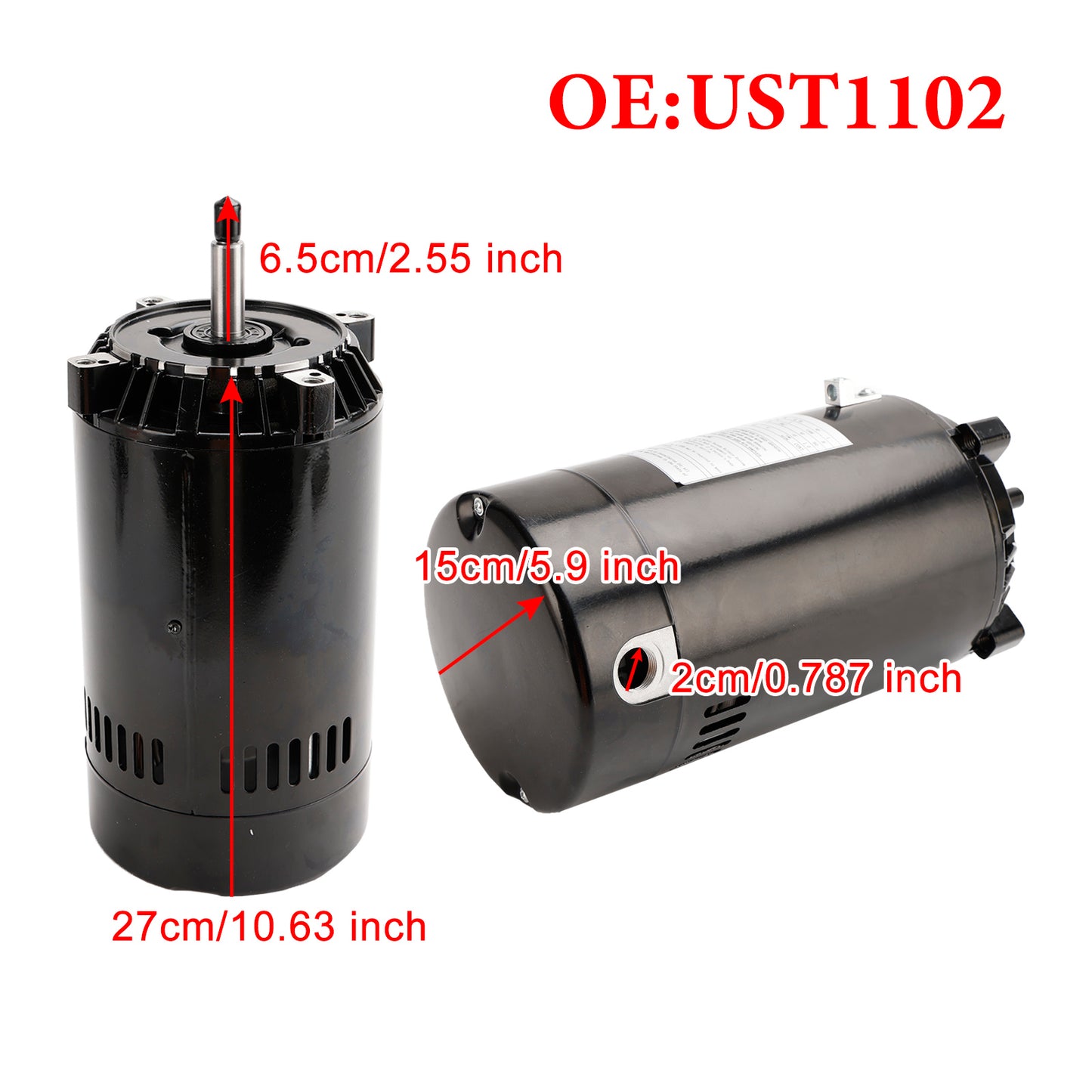 Kit di sostituzione del motore e della guarnizione della pompa della piscina UST1102 per la super pompa Hayward Max Flow