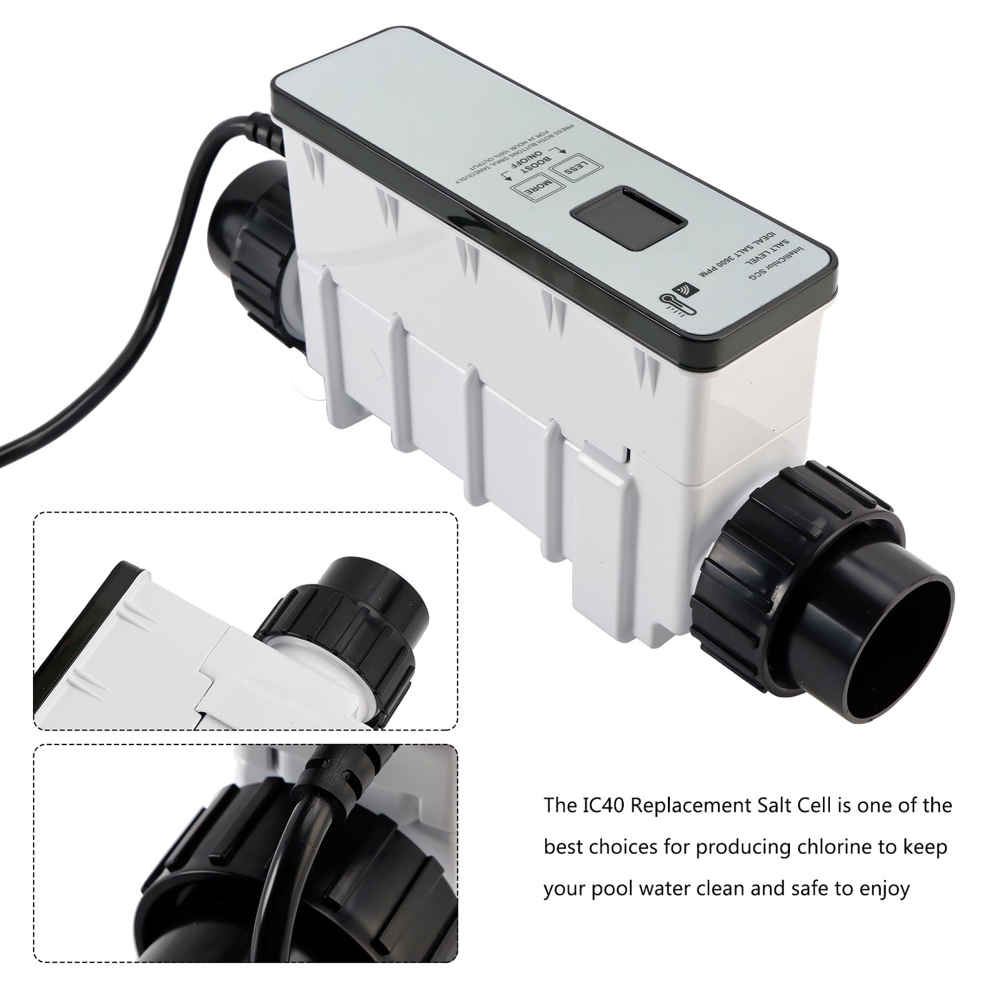 Generatore di cloro a celle di sale di ricambio IC40 EC-520555 per piscine interrate