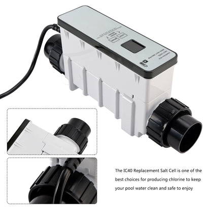 Generatore di cloro a celle di sale di ricambio IC40 EC-520555 per piscine interrate