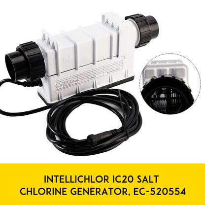 IC20 EC-520554 Cloratore di sale disinfettante per piscine di acqua salata da 20.000 galloni