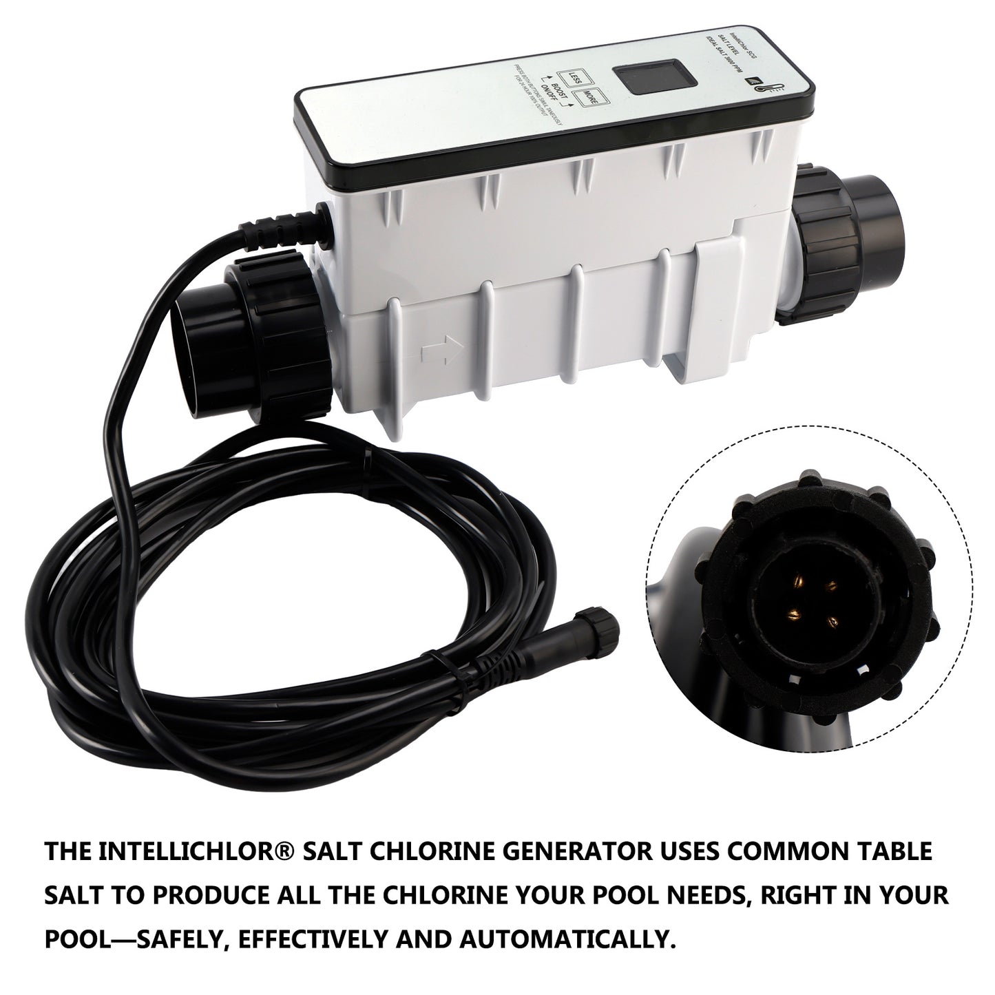 IC20 EC-520554 Cloratore di sale disinfettante per piscine di acqua salata da 20.000 galloni