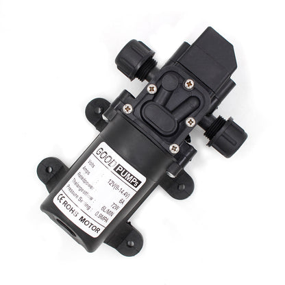 Interruttore automatico della pompa autoadescante dell'acqua del diaframma ad alta pressione di 130Psi Dc12V 72W