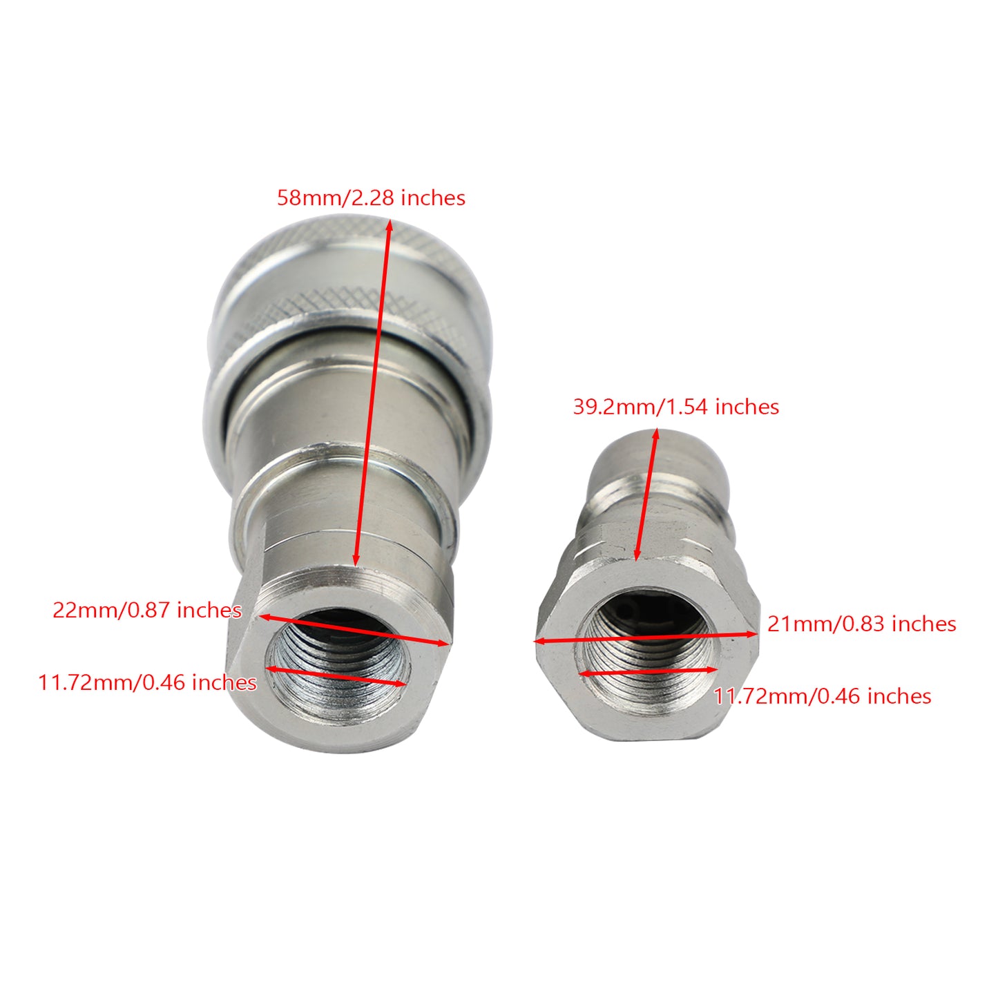 1 imposta 1/4 "NPT ISO 7241-B raccordi idraulici a sgancio rapido/accoppiatori
