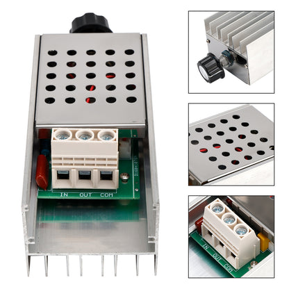 AC 110-220V 10000W SCR Regolatore di velocità del motore Volt Regolatore Dimmer Termostato