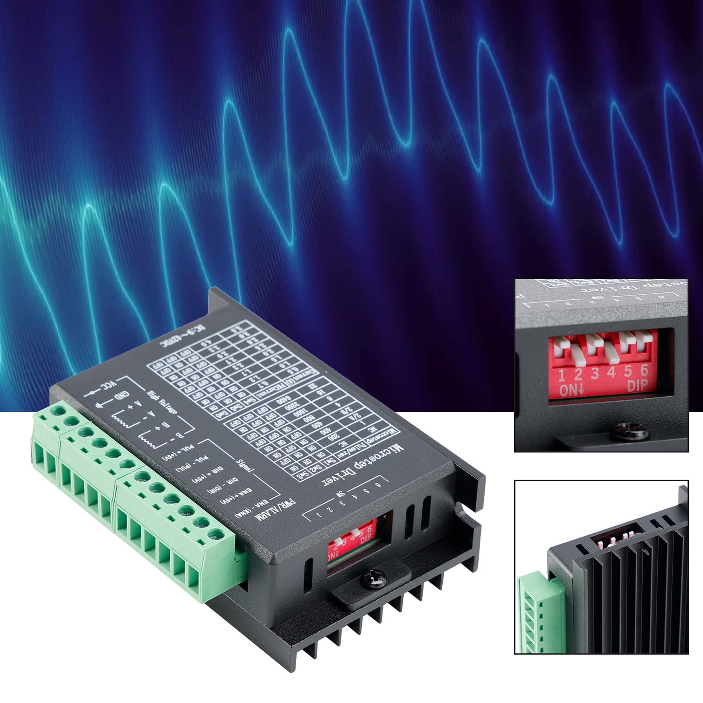 Driver motore passo-passo TB6600 4A DC9-40V per motore Nema 17 Nema 23 42/57/86