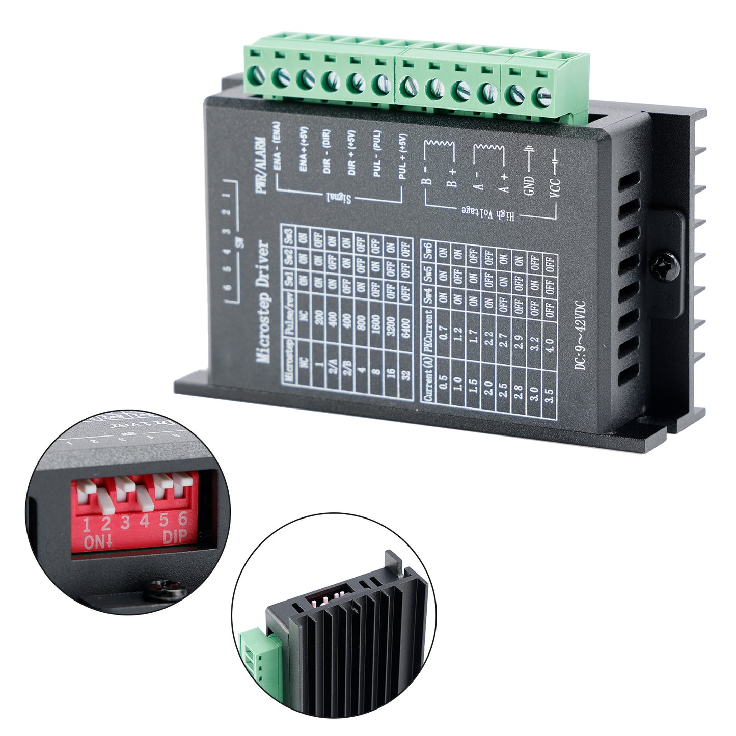 Driver motore passo-passo TB6600 4A DC9-40V per motore Nema 17 Nema 23 42/57/86