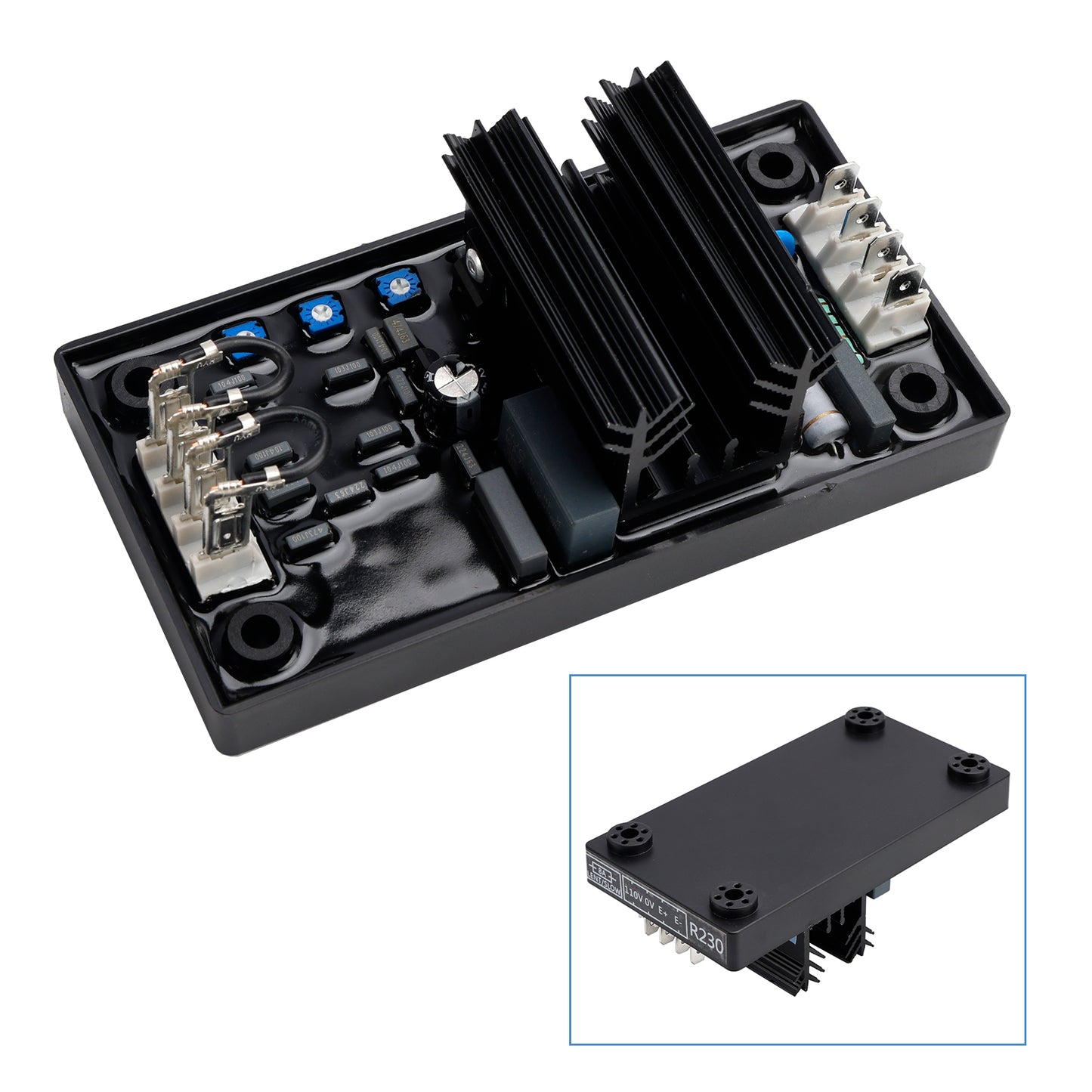 Regolatore automatico di tensione AVR R230 compatibile con generatore Leroy Somer