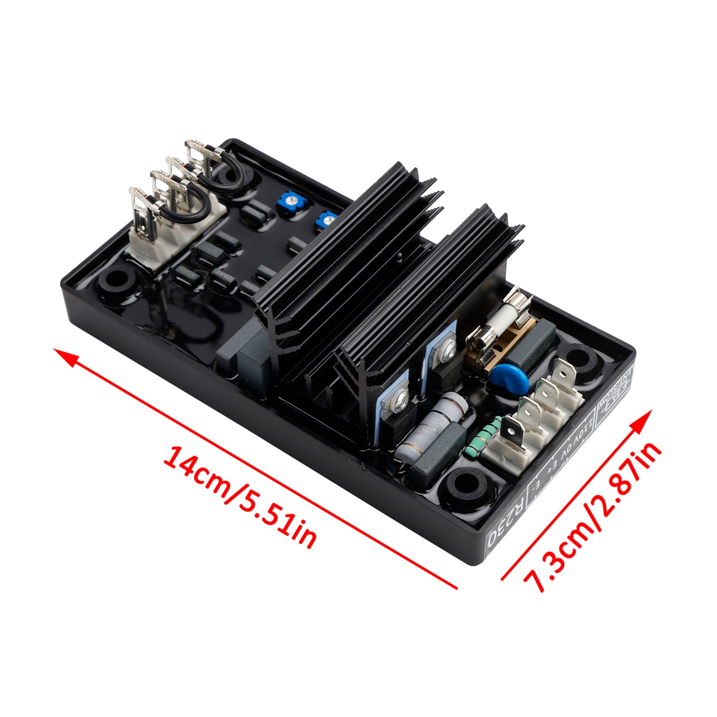 Regolatore automatico di tensione AVR R230 compatibile con generatore Leroy Somer