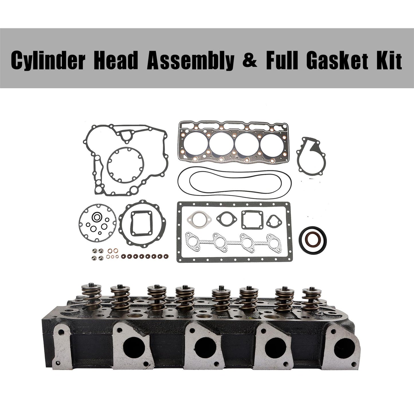 Completo testata + kit guarnizioni per Kubota V1505 V1505D 1G091-03044