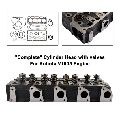 Completo testata + kit guarnizioni per Kubota V1505 V1505D 1G091-03044
