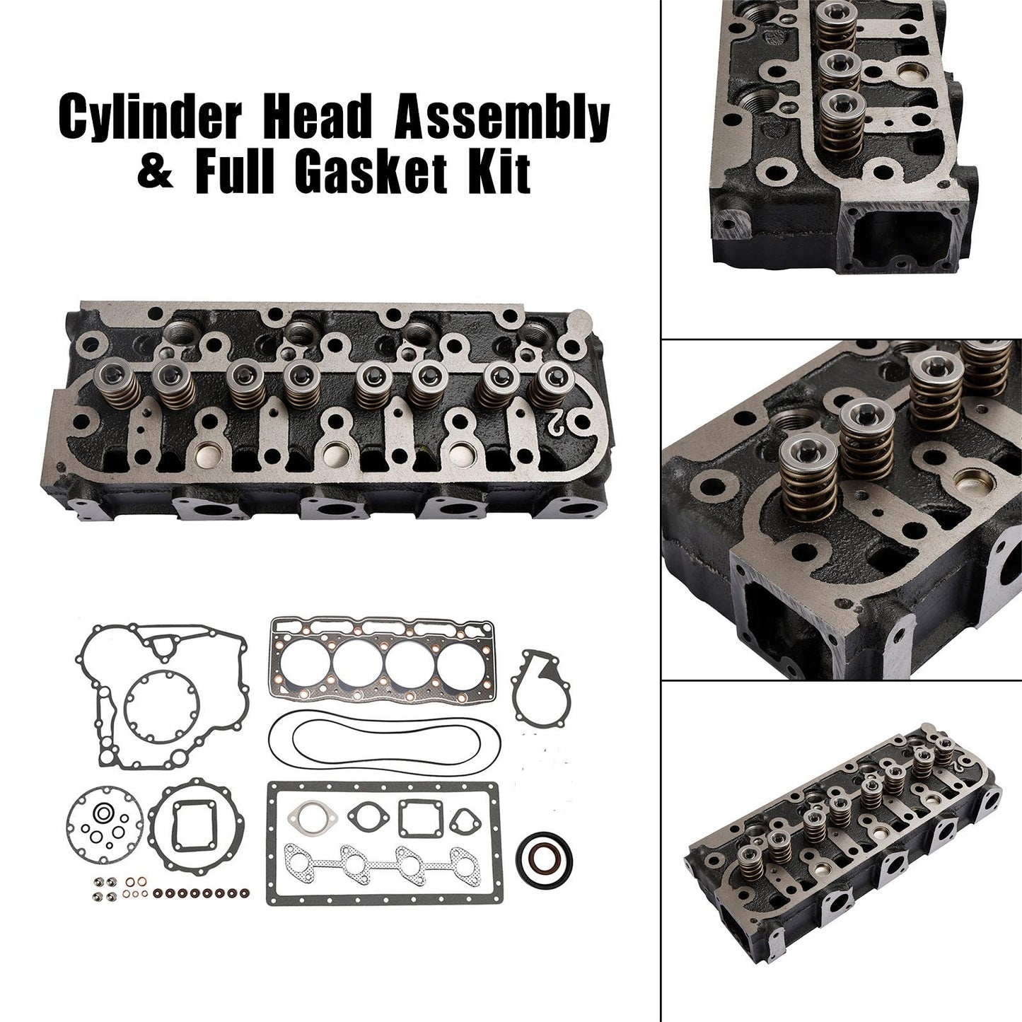 Completo testata + kit guarnizioni per Kubota V1505 V1505D 1G091-03044