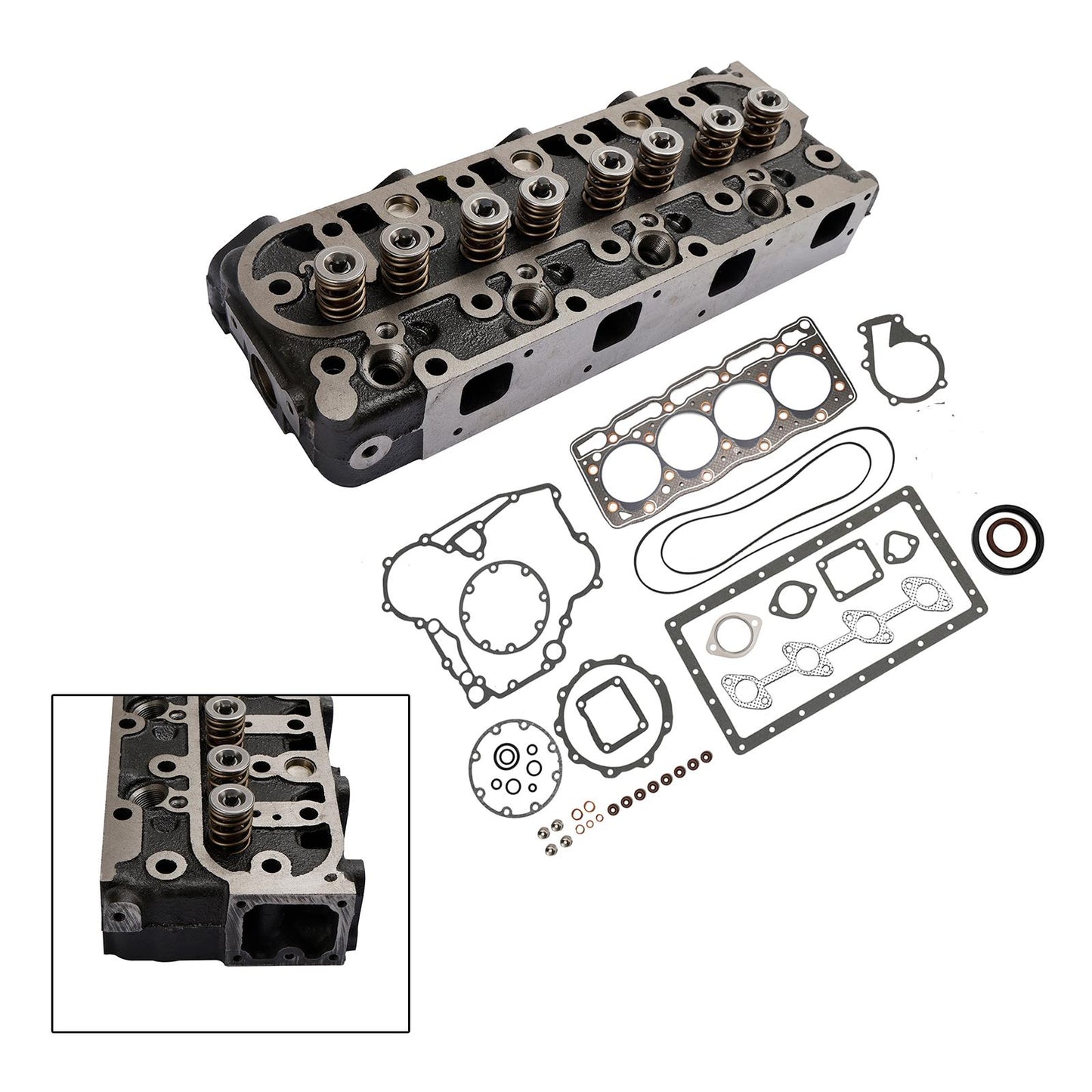 Completo testata + kit guarnizioni per Kubota V1505 V1505D 1G091-03044