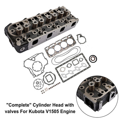 Completo testata + kit guarnizioni per Kubota V1505 V1505D 1G091-03044