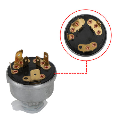 Interruttore di accensione con 2 chiavi per trattore Massey Ferguson 1874120T94
