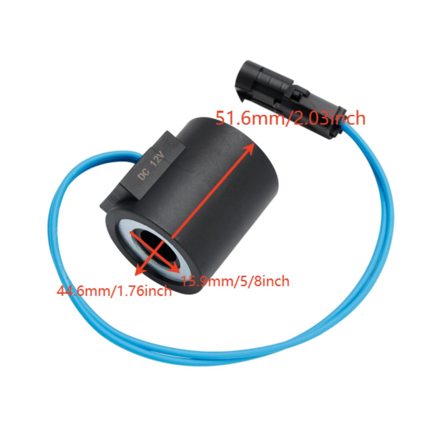 6359732 Bobina elettrovalvola per connettore HydraForce Weatherpack 12 V CC taglia 10