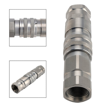 Kit attacco idraulico a faccia piatta KV14216 AT312470 per John Deere 250 315 326D
