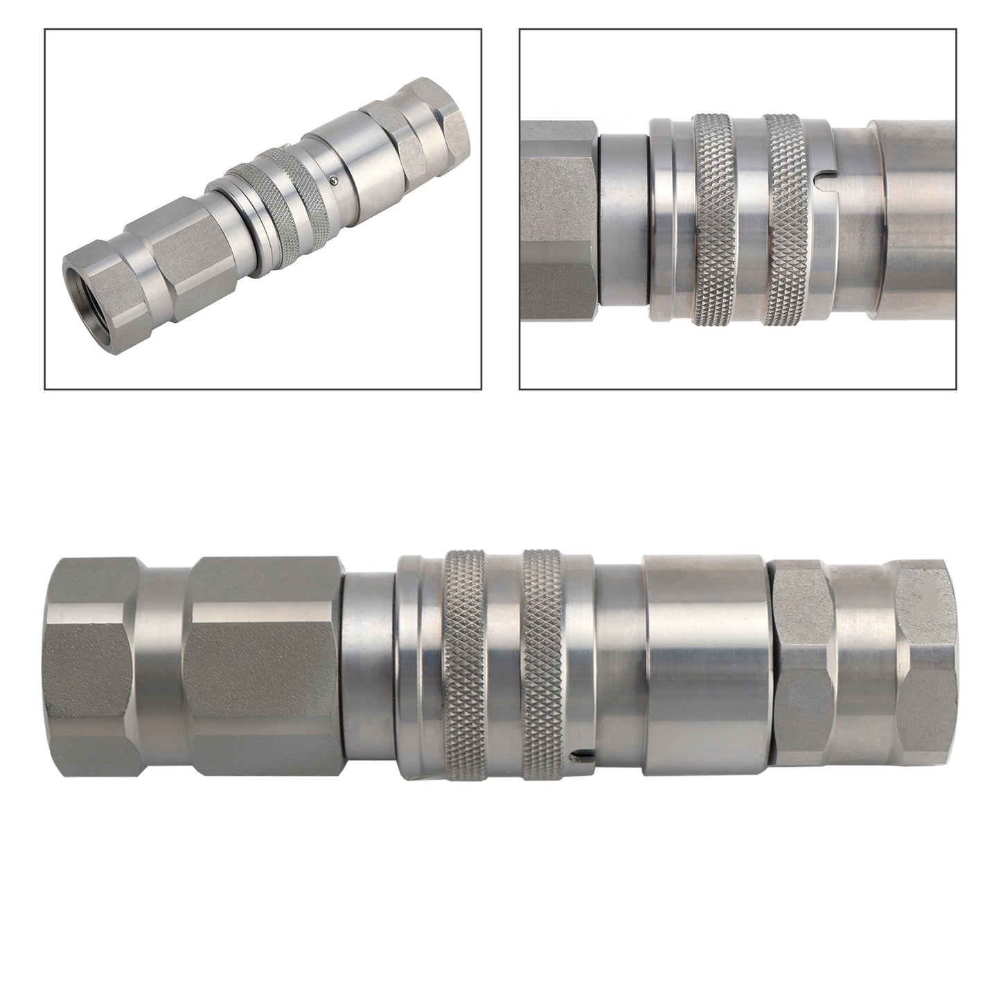Kit attacco idraulico a faccia piatta KV14216 AT312470 per John Deere 250 315 326D