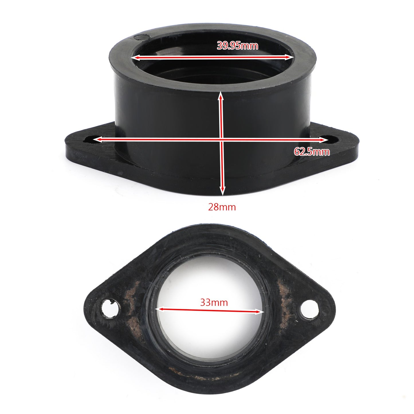 Kawasaki KZ 440 KZ440 1980 e SU Collettore Carb Holder Isolante Stivale aspirazione 16065-1027
